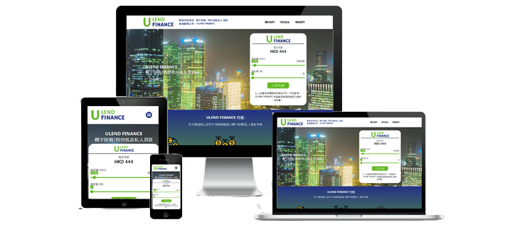 Ulend-finance responsive design mode